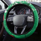 Kenya Maasai Shield Steering Wheel Cover Green Red Kenyan Lion Half Style - African Pride