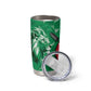 Personalized Kenya Maasai Shield Tumbler Cup Green Red Kenyan Lion Half Style - African Pride