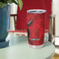 Personalized Kenya Maasai Shield Tumbler Cup Green Red Kenyan Lion Half Style - African Pride