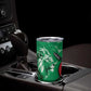 Personalized Kenya Maasai Shield Tumbler Cup Green Red Kenyan Lion Half Style - African Pride