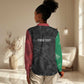 Personalized Kenya Maasai Shield Women Casual Shirt Green Red Kenyan Lion Half Style - African Pride