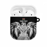 Custom Rugby Africa Kenya AirPods Case Black Kenyan 22-23 Motif