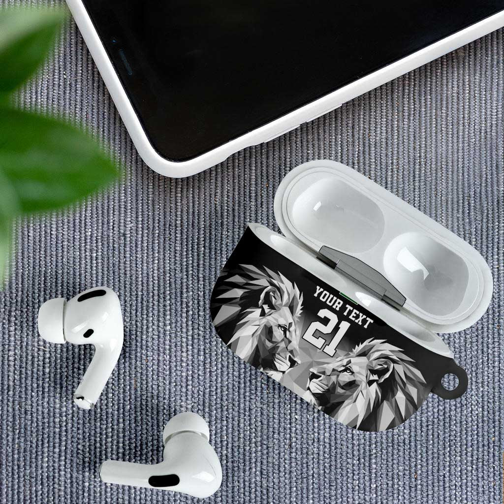 Custom Rugby Africa Kenya AirPods Case Black Kenyan 22-23 Motif