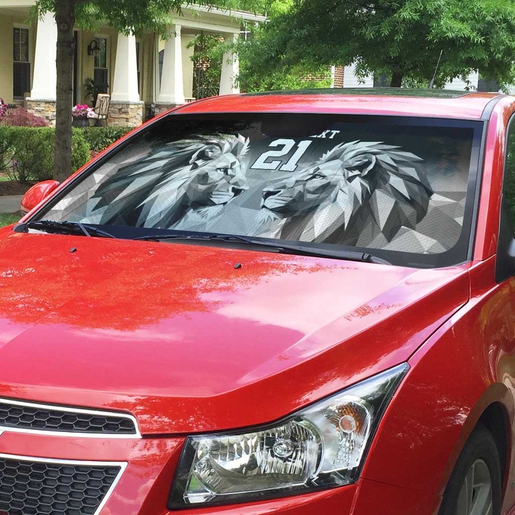 Custom Rugby Africa Kenya Auto Sun Shade Black Kenyan 22-23 Motif