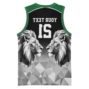 Custom Rugby Africa Kenya Basketball Jersey Black Kenyan 22-23 Motif - African Pride