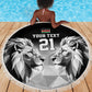 Custom Rugby Africa Kenya Beach Blanket Black Kenyan 22-23 Motif - African Pride