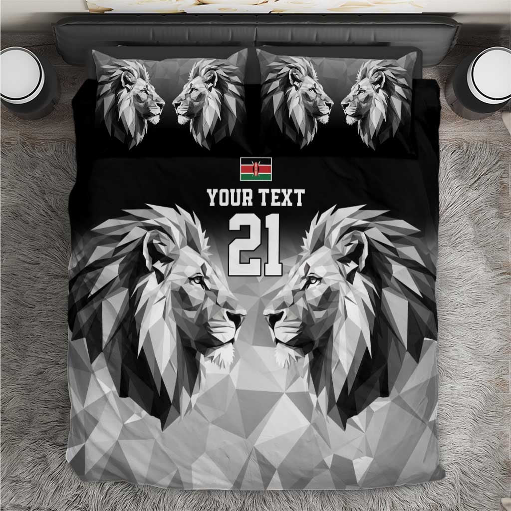 Custom Rugby Africa Kenya Bedding Set Black Kenyan 22-23 Motif - African Pride