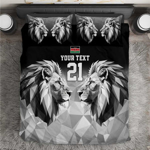 Custom Rugby Africa Kenya Bedding Set Black Kenyan 22-23 Motif - African Pride