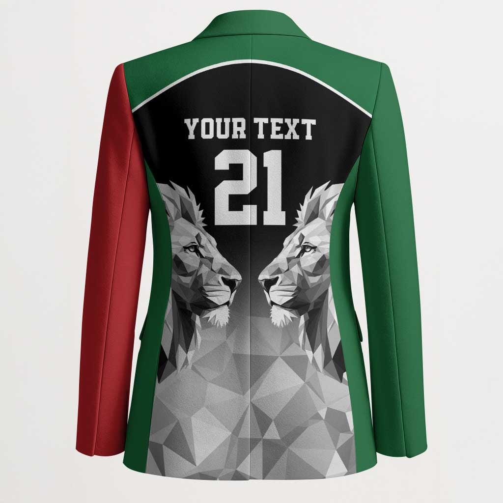Custom Rugby Africa Kenya Blazer Black Kenyan 22-23 Motif