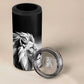 Custom Rugby Africa Kenya 4 in 1 Can Cooler Tumbler Black Kenyan 22-23 Motif - African Pride