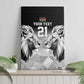 Custom Rugby Africa Kenya Canvas Wall Art Black Kenyan 22-23 Motif - African Pride