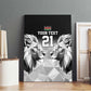 Custom Rugby Africa Kenya Canvas Wall Art Black Kenyan 22-23 Motif - African Pride