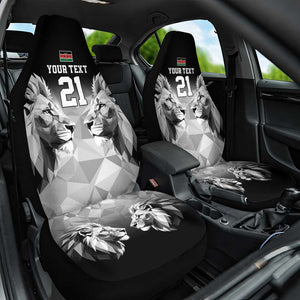 Custom Rugby Africa Kenya Car Seat Cover Black Kenyan 22-23 Motif - African Pride