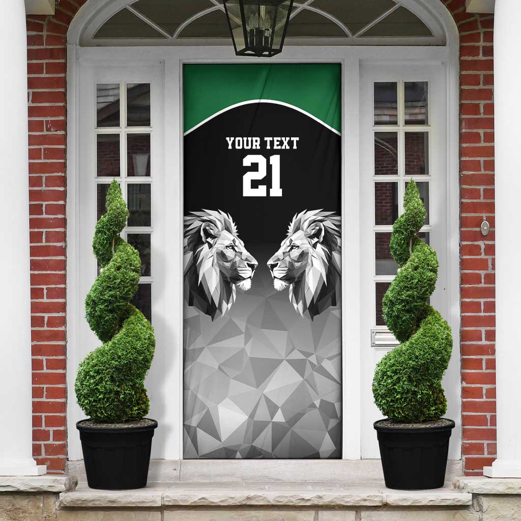 Custom Rugby Africa Kenya Door Cover Black Kenyan 22-23 Motif
