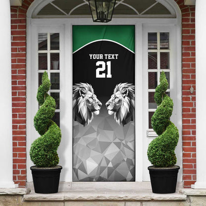 Custom Rugby Africa Kenya Door Cover Black Kenyan 22-23 Motif
