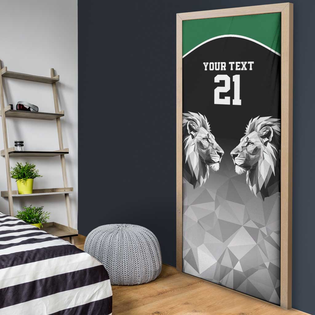 Custom Rugby Africa Kenya Door Cover Black Kenyan 22-23 Motif