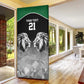 Custom Rugby Africa Kenya Door Cover Black Kenyan 22-23 Motif