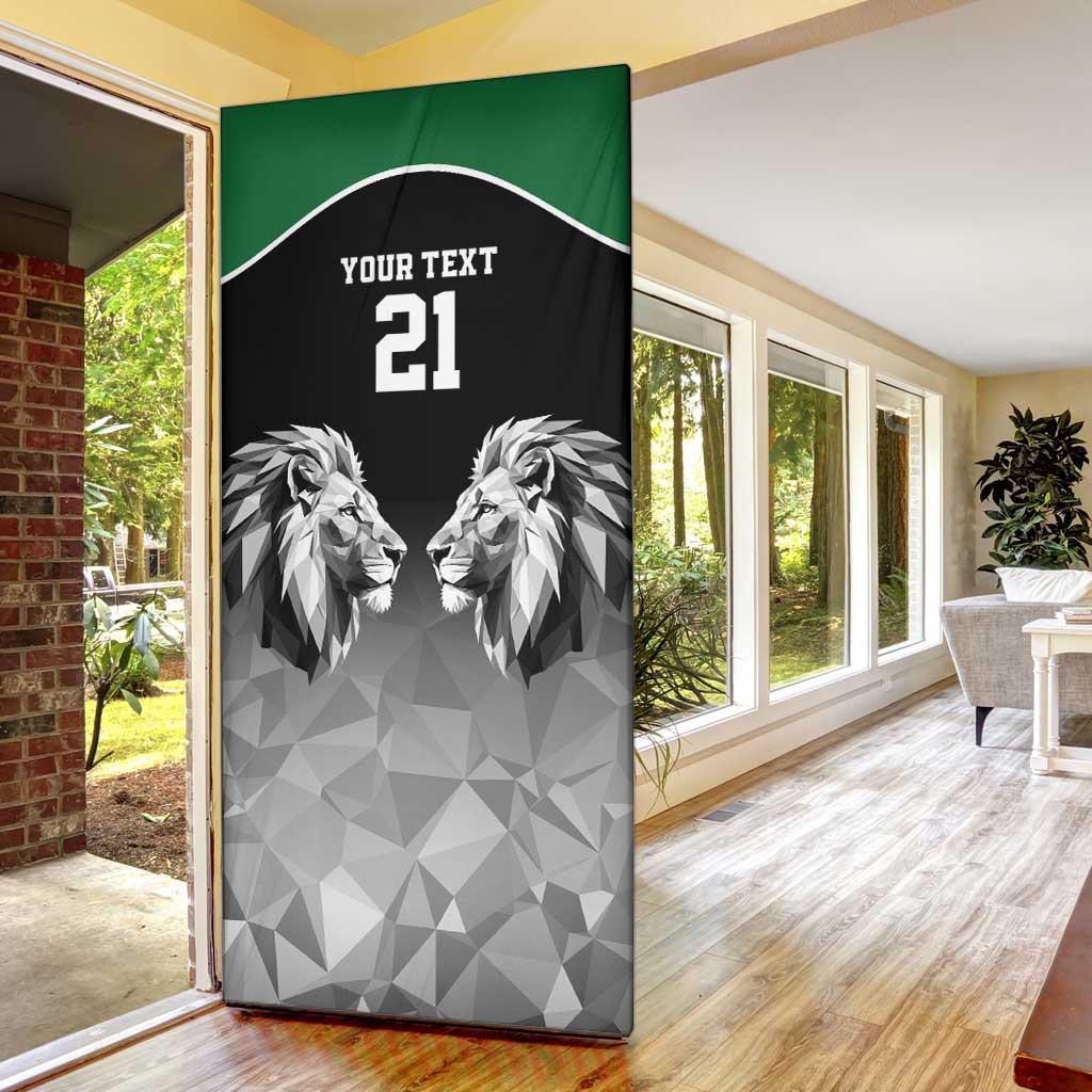 Custom Rugby Africa Kenya Door Cover Black Kenyan 22-23 Motif