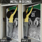 Custom Rugby Africa Kenya Door Cover Black Kenyan 22-23 Motif