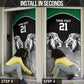 Custom Rugby Africa Kenya Door Cover Black Kenyan 22-23 Motif