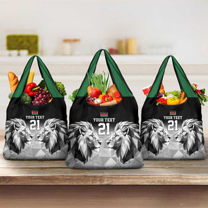 Custom Rugby Africa Kenya Grocery Bag Black Kenyan 22-23 Motif - African Pride