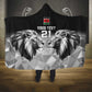 Custom Rugby Africa Kenya Hooded Blanket Black Kenyan 22-23 Motif - African Pride