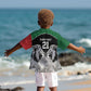 Custom Rugby Africa Kenya Kid Hawaiian Shirt Black Kenyan 22-23 Motif - African Pride