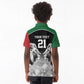 Custom Rugby Africa Kenya Kid Polo Shirt Black Kenyan 22-23 Motif - African Pride