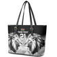 Custom Rugby Africa Kenya Leather Tote Bag Black Kenyan 22-23 Motif - African Pride