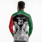 Custom Rugby Africa Kenya Long Sleeve Polo Shirt Black Kenyan 22-23 Motif - African Pride