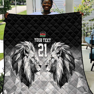 Custom Rugby Africa Kenya Quilt Black Kenyan 22-23 Motif - African Pride