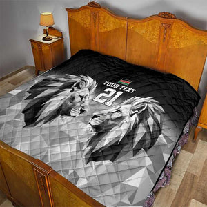 Custom Rugby Africa Kenya Quilt Black Kenyan 22-23 Motif - African Pride