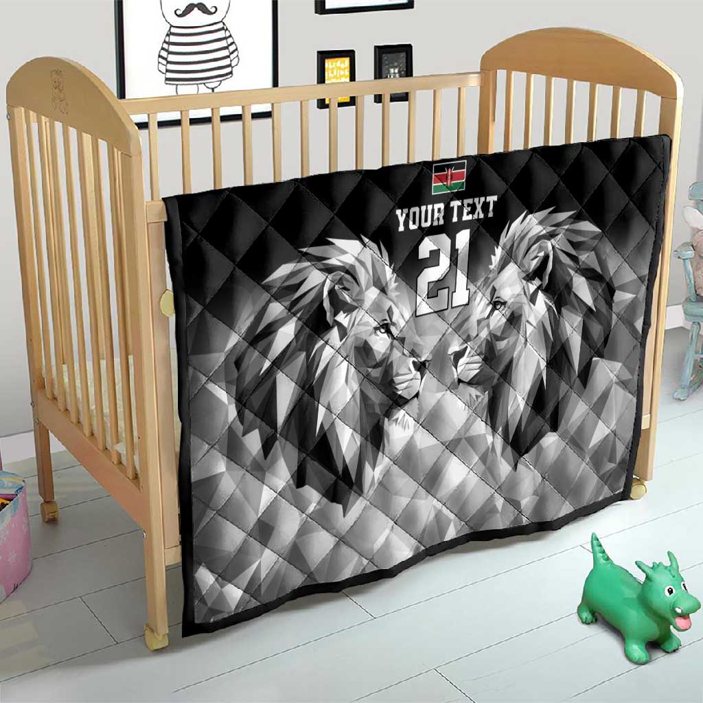Custom Rugby Africa Kenya Quilt Black Kenyan 22-23 Motif - African Pride
