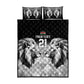 Custom Rugby Africa Kenya Quilt Bed Set Black Kenyan 22-23 Motif - African Pride