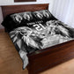 Custom Rugby Africa Kenya Quilt Bed Set Black Kenyan 22-23 Motif - African Pride