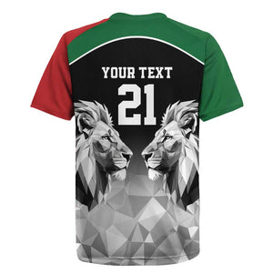 Custom Rugby Africa Kenya Rugby Jersey Black Kenyan 22-23 Motif - African Pride