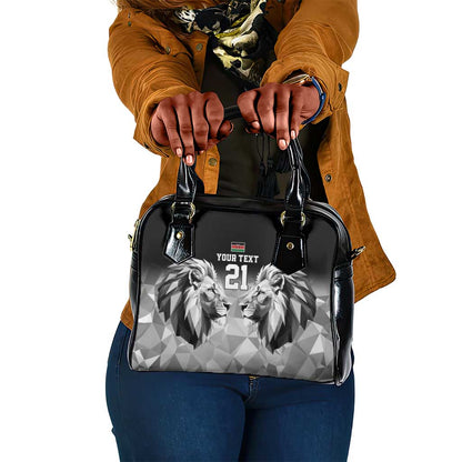 Custom Rugby Africa Kenya Shoulder Handbag Black Kenyan 22-23 Motif - African Pride