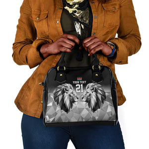 Custom Rugby Africa Kenya Shoulder Handbag Black Kenyan 22-23 Motif - African Pride