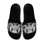 Custom Rugby Africa Kenya Slide Sandals Black Kenyan 22-23 Motif