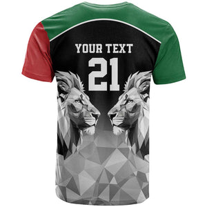 Custom Rugby Africa Kenya T shirt Black Kenyan 22-23 Motif - African Pride