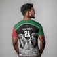 Custom Rugby Africa Kenya T shirt Black Kenyan 22-23 Motif - African Pride