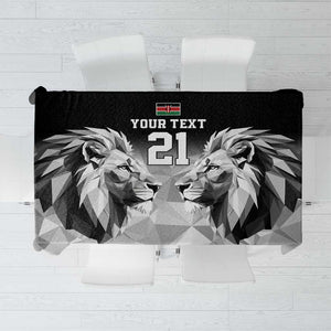 Custom Rugby Africa Kenya Tablecloth Black Kenyan 22-23 Motif - African Pride