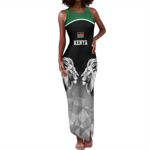 Custom Rugby Africa Kenya Tank Maxi Dress Black Kenyan 22-23 Motif - African Pride