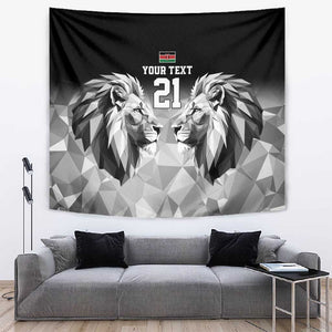 Custom Rugby Africa Kenya Tapestry Black Kenyan 22-23 Motif - African Pride