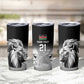 Custom Rugby Africa Kenya Tumbler Cup Black Kenyan 22-23 Motif - African Pride