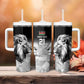 Custom Rugby Africa Kenya Tumbler With Handle Black Kenyan 22-23 Motif - African Pride