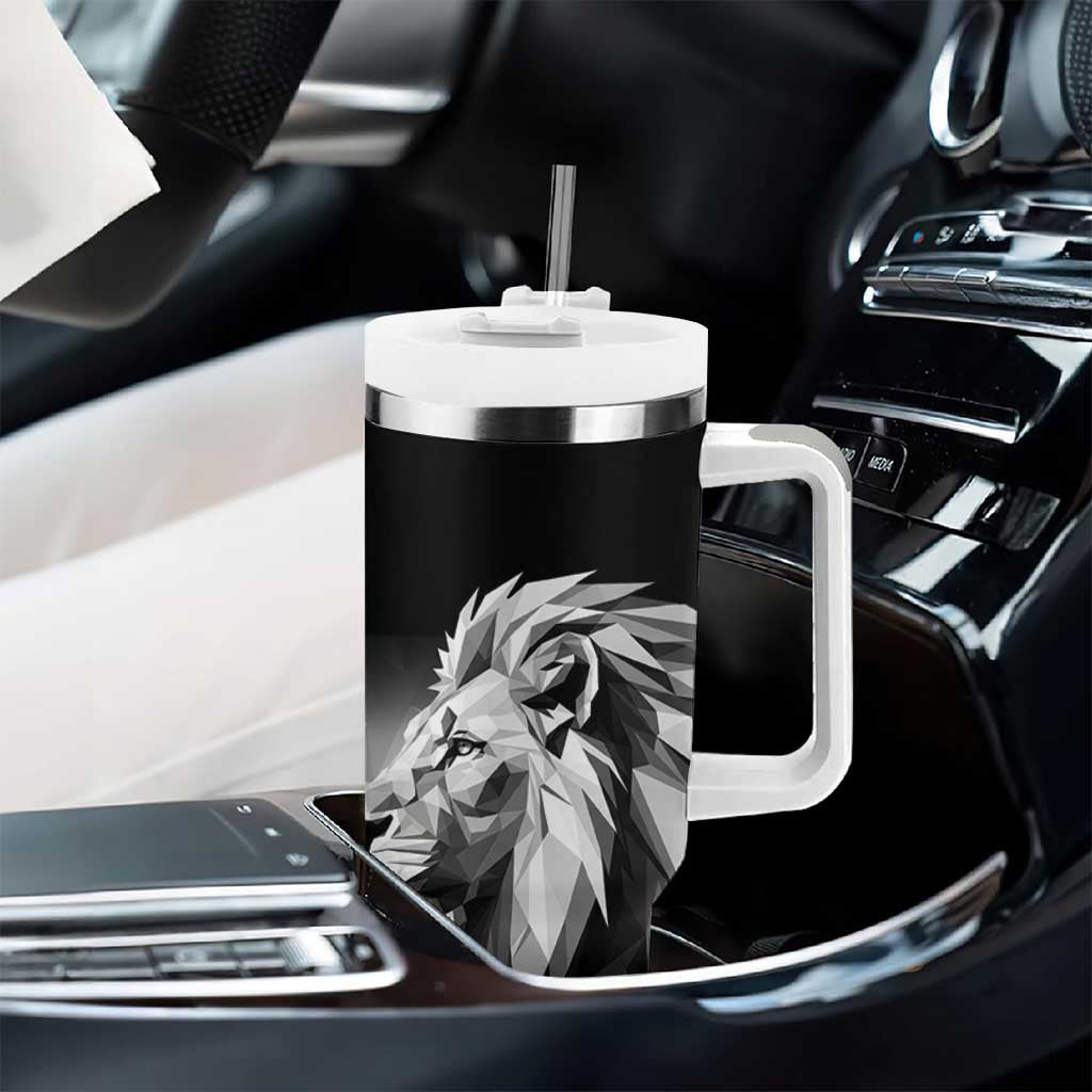 Custom Rugby Africa Kenya Tumbler With Handle Black Kenyan 22-23 Motif - African Pride