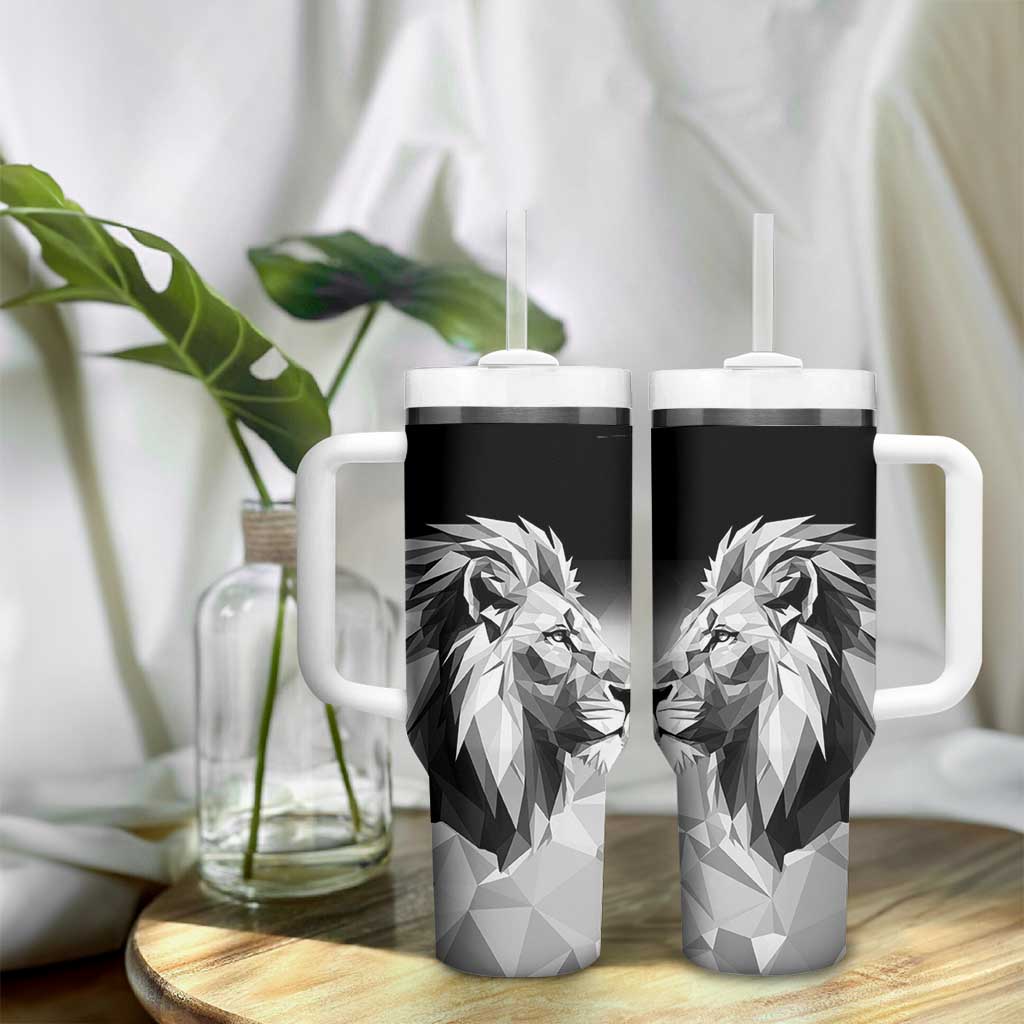 Custom Rugby Africa Kenya Tumbler With Handle Black Kenyan 22-23 Motif - African Pride