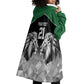 Custom Rugby Africa Kenya Wearable Blanket Hoodie Black Kenyan 22-23 Motif - African Pride