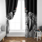 Custom Rugby Africa Kenya Window Curtain Black Kenyan 22-23 Motif - African Pride